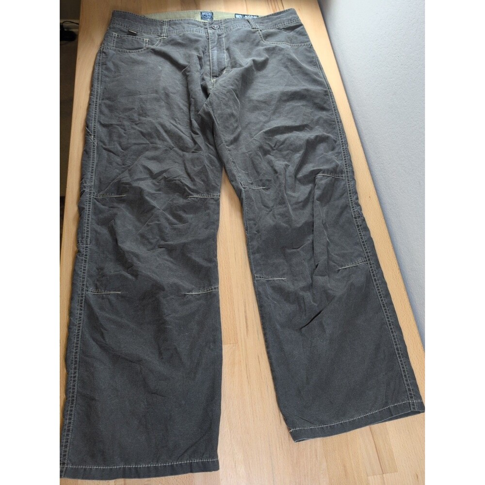 Kuhl Mens Pants Fit 37x29 Dark Gray Straight Wide Leg Hiking Outdoors